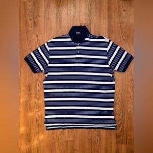 Vintage striped 100% cotton Polo Ralph Lauren polo shirt size XL